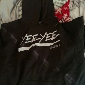 Yee yee long sleeved hoodie, will wash before you buy.